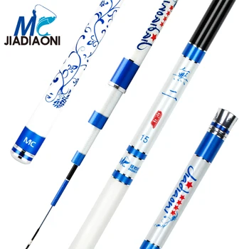 

JIADIAONI 28 Tune 5.4-9m Wuer MC Taiwan Fishing Rod Carbon Fiber Hand Pole Fly Fishing Pole Fishing Tackle