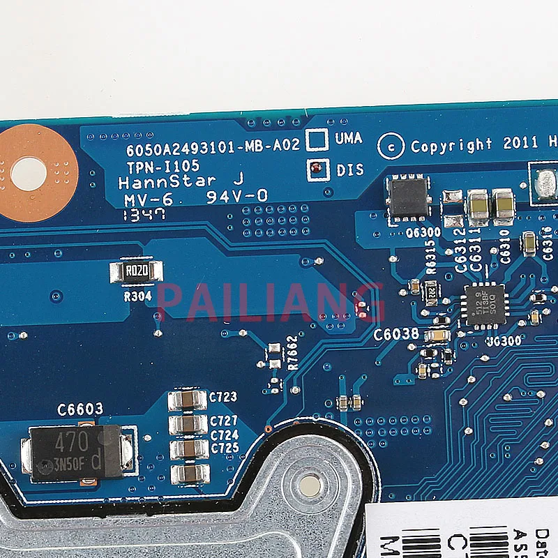 PAILIANG материнская плата для ноутбука HP 1000 CQ45 HM76 HD6470M PC 685108 001 601 6050A2493101 MB A02 tesed
