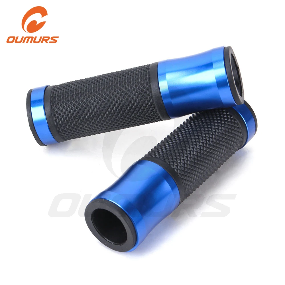 Ручки для мотоцикла ouwalls синие ручки с открытым концом 7/8 дюйма Honda kawasaki Yamaha Suzuki Ducati BMW|Ручки мотоциклов| |