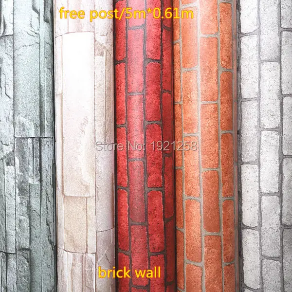 Luxury Stone Brick wall  Vinyl Wallpaper  3D brick wall photo  wallpaper for Living Room Background Wall Decor Art Wall Paper