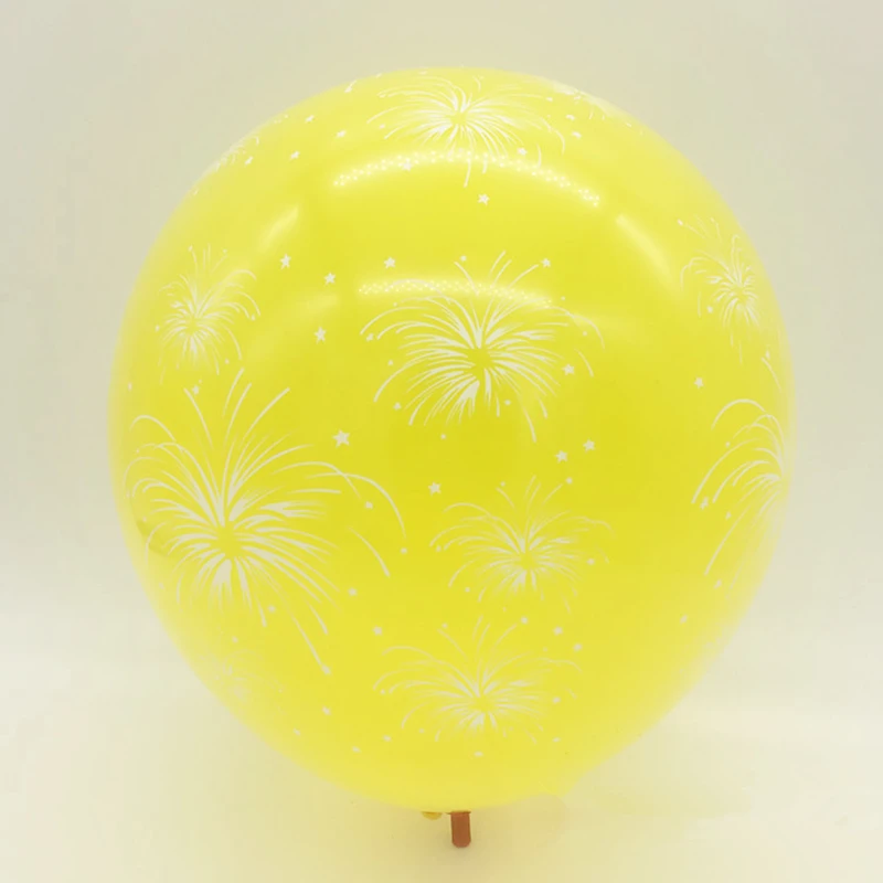 10 шт. 12 дюймов романтические фейерверки напечатаны латексные воздушные шары для дня рождения надувные декорации для вечеринки Свадебные Воздушные шары детские подарки