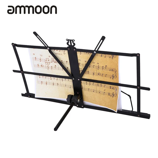 folding tabletop music stand metal sheet music holder foldable for music stand for sheet music