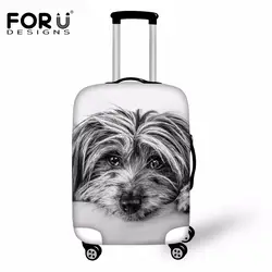 FORUDESIGNS Pet Cute Shirley дорожные аксессуары багажный Защитный чехол для 18-30 дюймов чемодан непромокаемый Анти-пыль дождевик