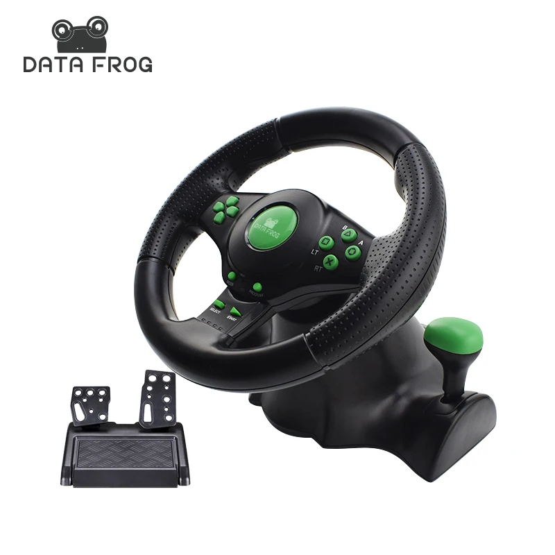 Data Frog 4 In 1 Wired USB Game Steering Wheels For Android PC XBOX 360 PS3