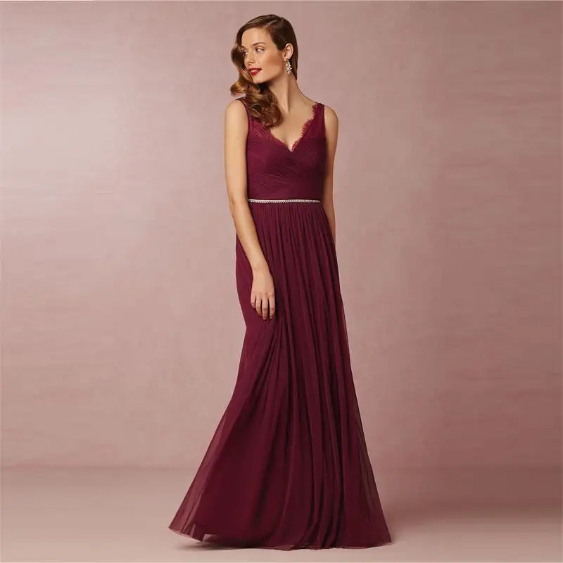 dark purple bridesmaid dresses under 100