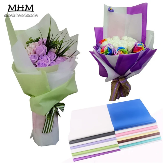 two tone paper packaging gift wrapping diy tissue paper wrapping how to wrap a flower bouquet with tissue paper