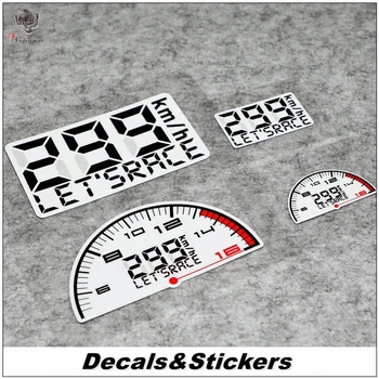 

NO.L038 Let’s race Speed Table 3M Reflective Modified Stickers Car Helmet MOTO GP Waterproof Decals Racing Motorcycle