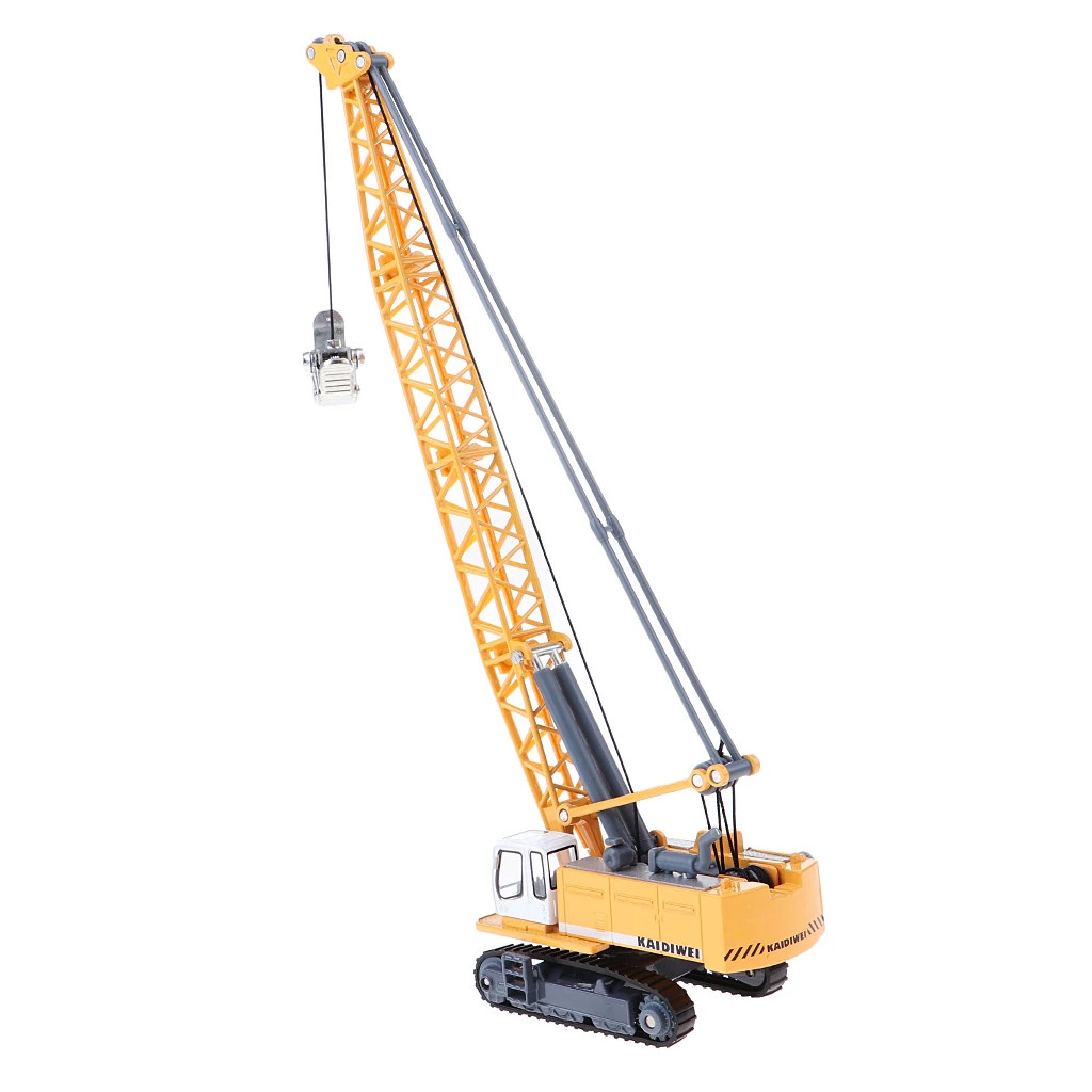 1:87 Diecast Engineering Vehicle Tower Crane Model Kids Children Collection Toy Gift