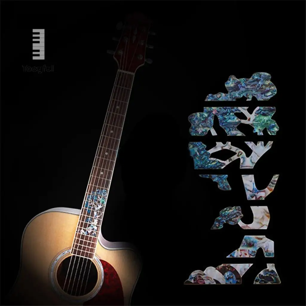 Fingerboard Sticker Marker DIY Guitar Neck Decoration Tree Decal for Music Lover