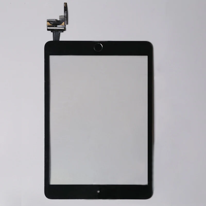 Black Touch Glass Digitizer Screen Home Button IC Connector For iPad Mini 1 2