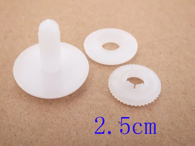 

white olor 25mm toy joint with washer for plush doll accessories50sets