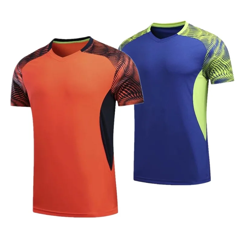 Новые мужские футболки для бадминтона, Женские Дышащие тренировочные футболки для настольного тенниса с коротким рукавом, футболки tenis masculino