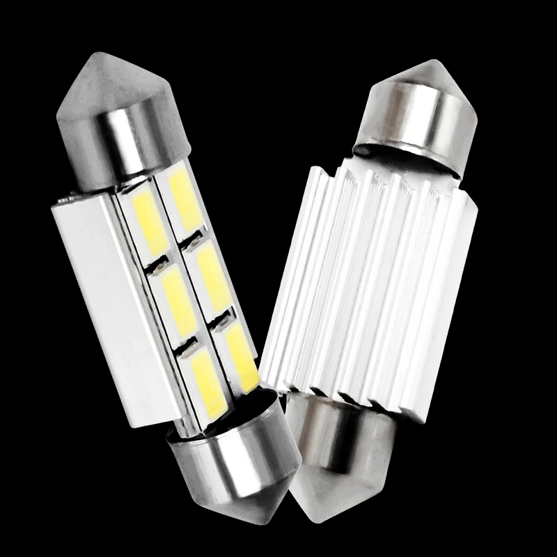 1 шт. 36 мм C5W C10W C3W SV8.5 6 led 5630 smd Festoon CANBUS без ошибок автомобильный светильник