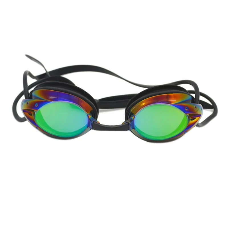 Мужские и женские уличные водные спортивные очки для плавания для взрослых водонепроницаемые противотуманные цветные плавающие очки с переносицей