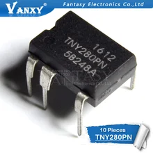 10 шт. TNY280PN DIP7 TNY280P DIP TNY280 DIP-7 280PN новое и оригинальное IC