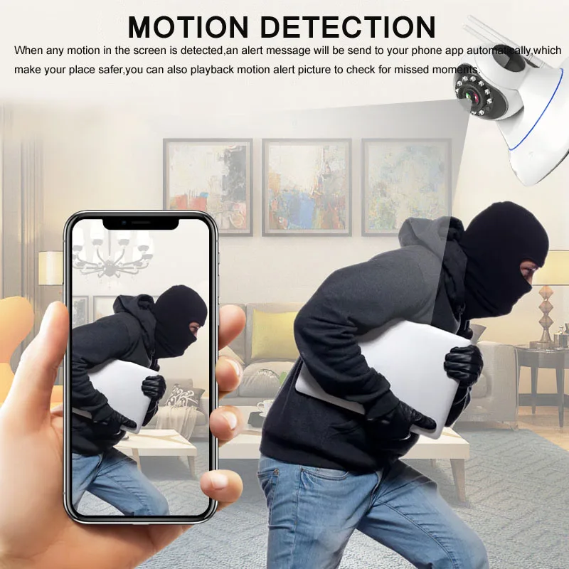 IP Cam Wireless WiFi Camera Home Security Surveillance PTZ Smart HD 1080P Night Vision IPcam Baby Monitor Pet Nanny Wi Fi Camera