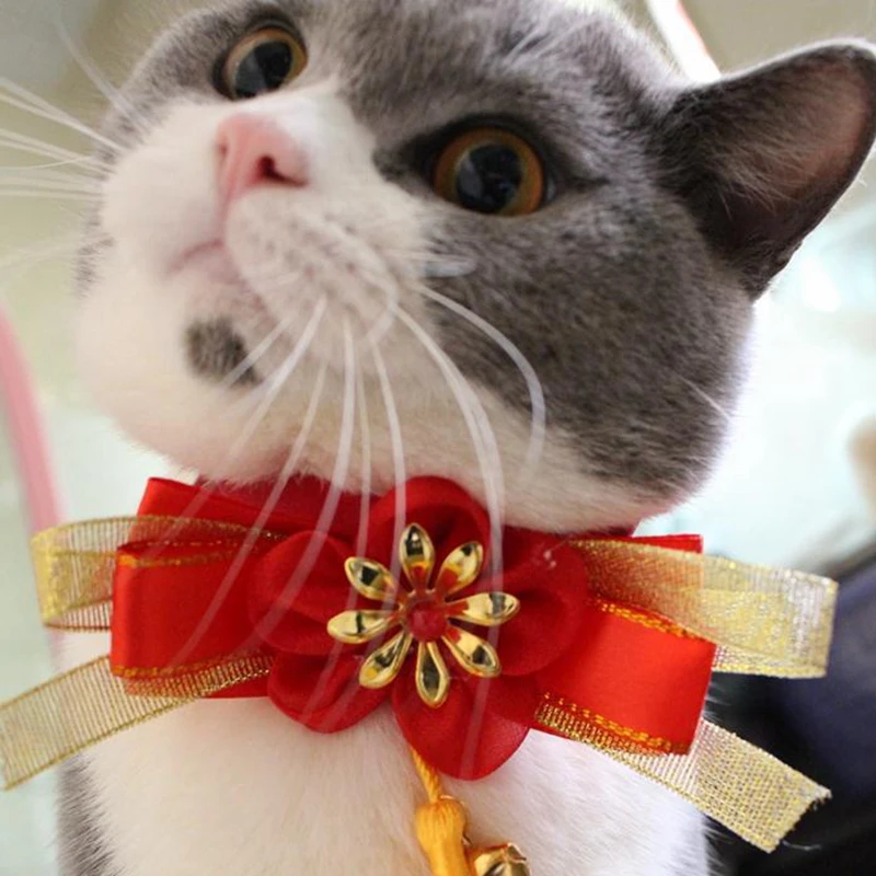 

NEW YEAR!!! Pet Cat Chinese Style Collars
