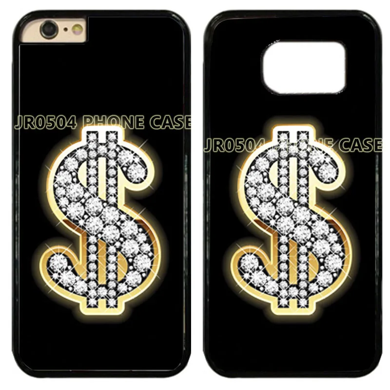 Знак доллара Bling Алмазы рок PC + TPU край ячейки чехол для телефона крышка подходит