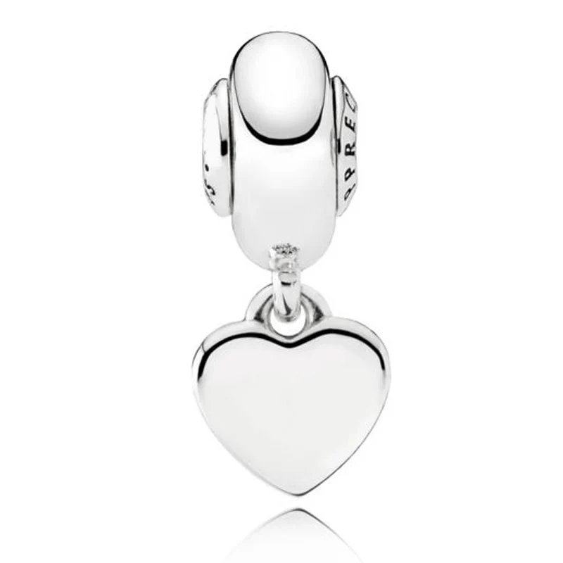 

Top Quality 925 Sterling Silver Bead Charm Love Heart Appreciation Pendant Beads Fit Pandora ESSENCE Bracelet Bangle Diy Jewelry