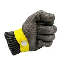 5 шт./лот, прочные качественные безопасные перчатки из нержавеющей стали, устойчивые к порезам, дышащие перчатки для мясной обработки, размер L