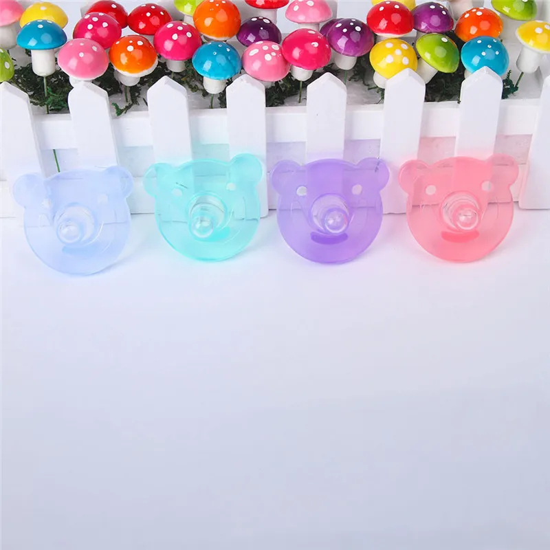 

1 Piece Bear Shape Baby Food Grade Silicone Pacifier Nipple Pacifier Soother Toddler Nipples Teether Baby Pacifier Care