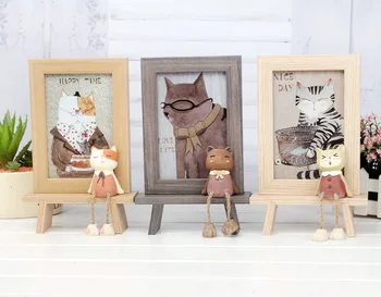 

New Wooden Boutique Hanging Pedal Photo Frame Student Gift Photo Frame Home Bedroom Creative Decoration Art DIY Pictures Frames