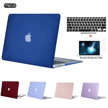 MOSISO матовый чехол для ноутбука Macbook Air 13 дюймов модель A1466 A1369 Обложка для Mac Book Air 13 A1932 с Touch ID