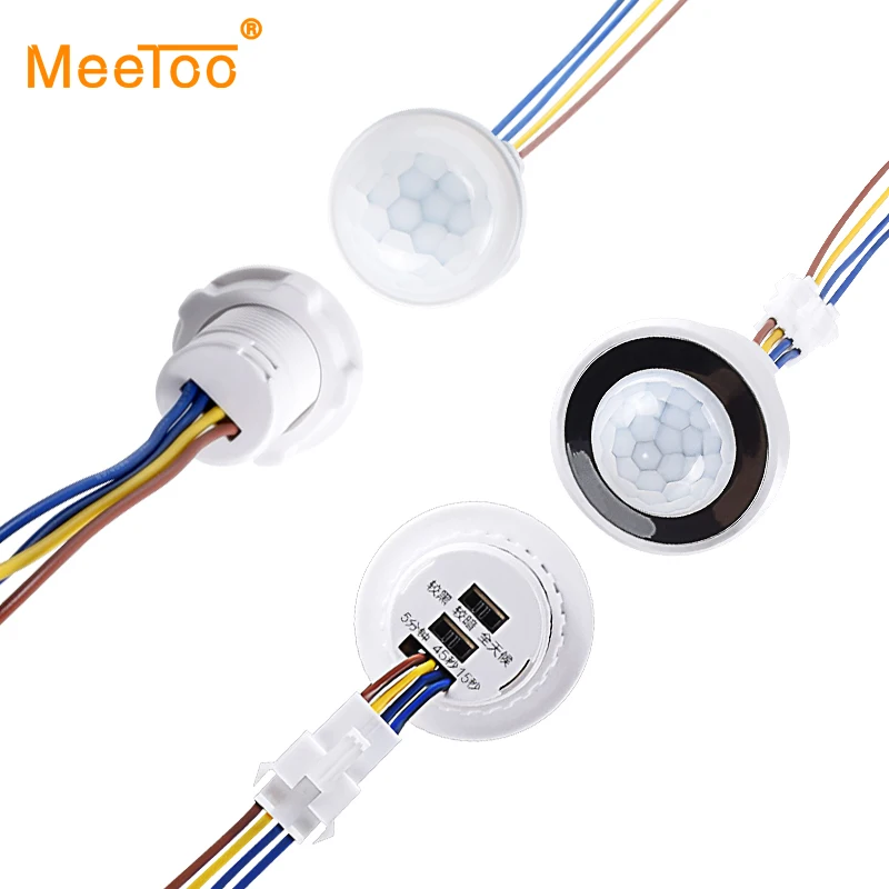 

LED PIR Motion Sensor Night Light Switch Time Delay Adjustable Infrared Induction Detector For LED Bulb Ceiling Fluorescent Lamp