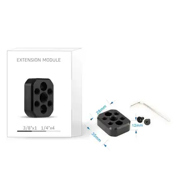 

Aluminium Extension Mount Plate for DJI Ronin S Gimbal Stabilizer with 1/4 3/8 inch Screw Hole 5 in 1 Extend Monitor Mount Plate