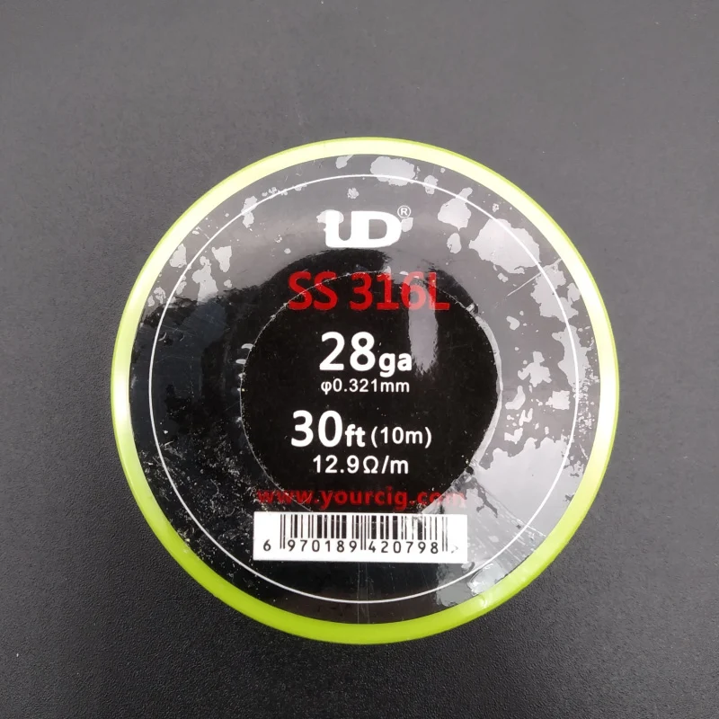 Youde UD нержавеющая сталь SS316L провод с 28ga 26ga 24ga (10 м/рулон) vape|Аксессуары| |