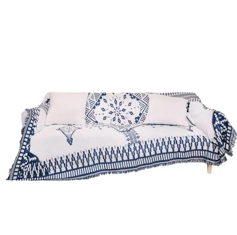Многофункциональное одеяло Kilim для дивана с геометрическим узором мягкий ковер