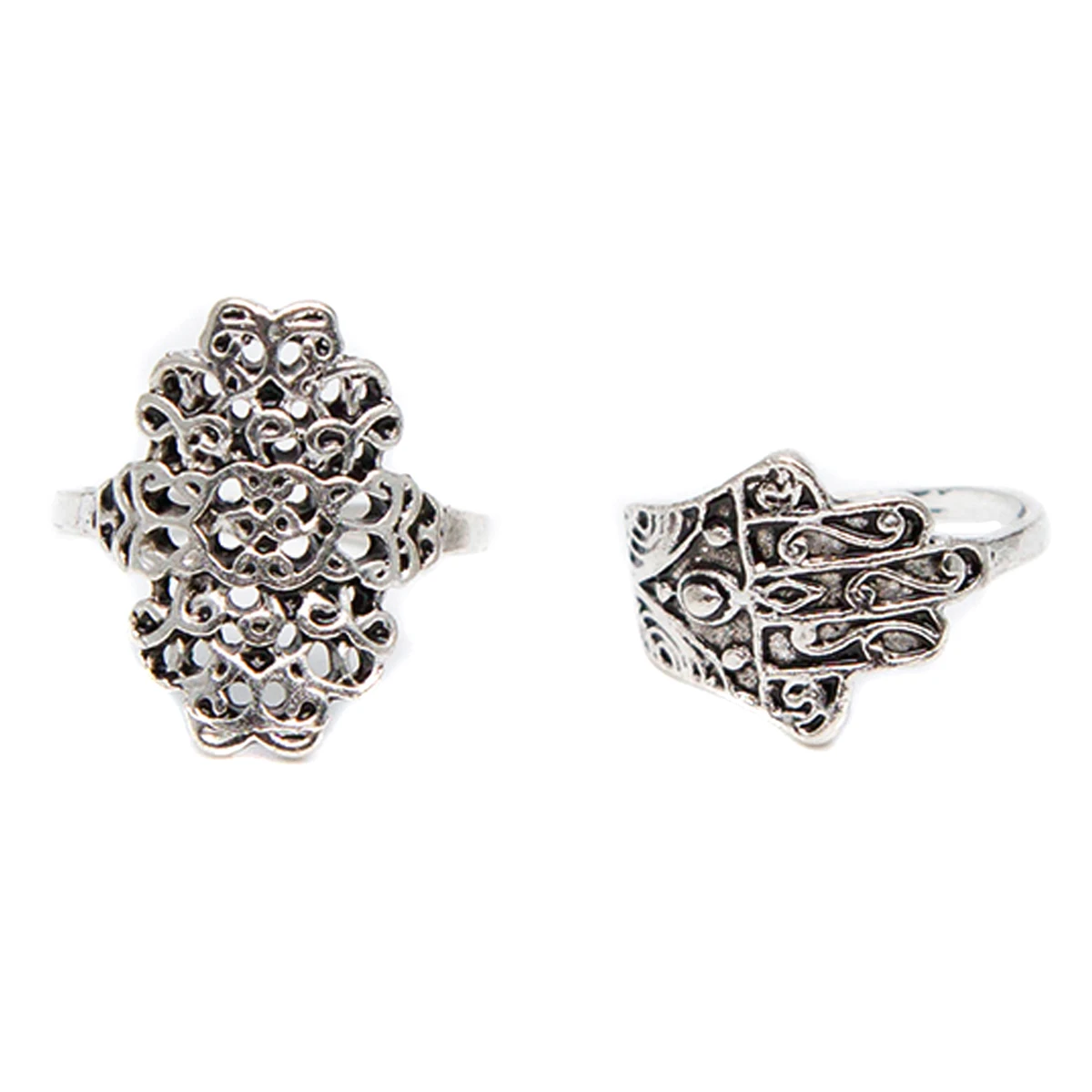 7pcs/lot Punk Gem Stone Ring Sets Vintage Women Boho Midi Above Knuckle Ring Femme Bijoux For Women Jewelry Accessories