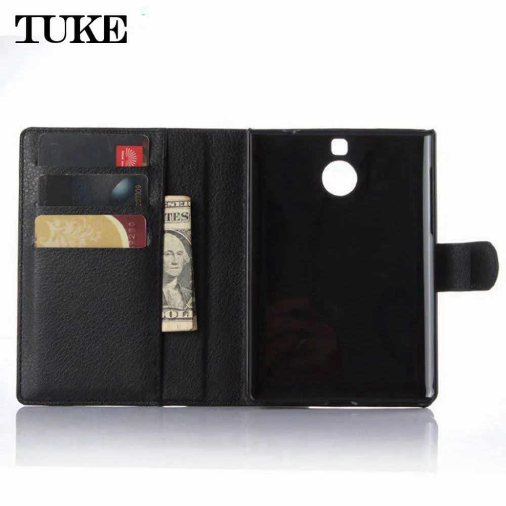 

TUKE For BlackBerry Passport Silver Edition Case Luxury Flip Leather Case Wallet Card Slot