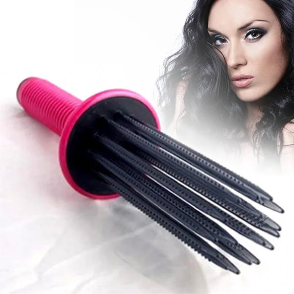 Hot Fashion Useful Women Hairdressing Home Hair Styling Tool Hair Curlers Rollers Comb DIY free shipping