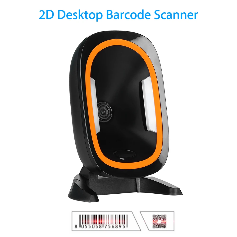 الاتجاه ماسحة 1D 2D التذاكر QR رمز USB قارئ شفرة التّعرّف مكتب السيارات تحسس USB و RS232 واجهة ماسحة ل مخازن