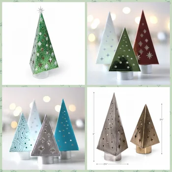 

2pcs/Set 3D Xmas Trees Box Metal Cutting Dies Stencils for DIY Scrapbooking Paper Cards Making Handmade Crafts Decoration New