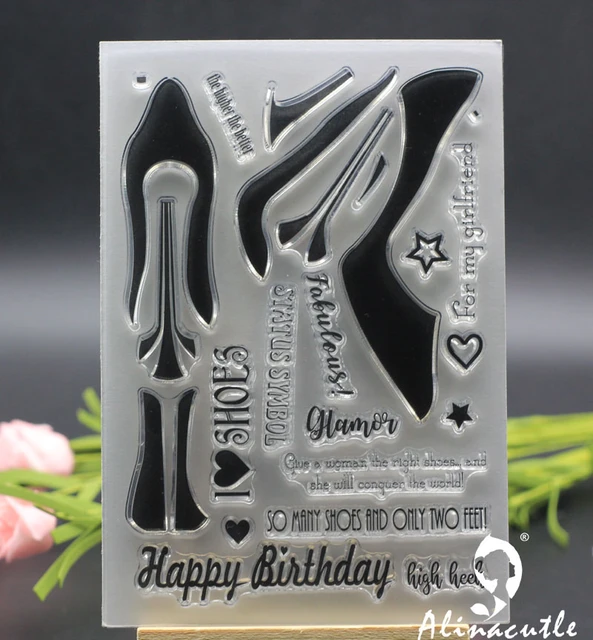 Happy Birthday Wishes Stamps DIY Scrapbooking Card Album Paper Craft Rubber  Transparent Silicone Stamp Card Making Stamps - AliExpress