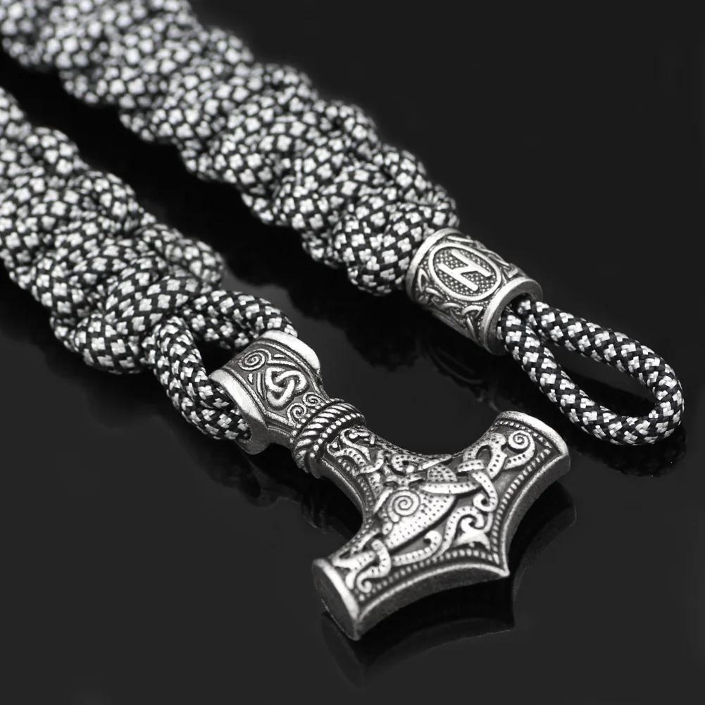 Норвежский викинг Молот Тора мьельнир из Паракорда амулет с узелком Amuletceltic Rune