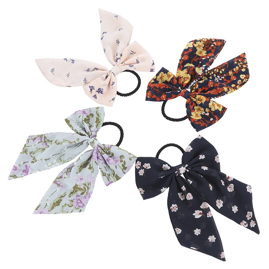 

Haimeikang Solid Ribbon Hair Bows Elastic Hairbands For Girls Kids Handmade Pinwheel Bows Hair Rubber Band Hair Accessories
