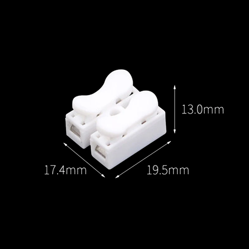 

20/40pcs Quick terminal block CH-2 Press Connector Electrical Cable Clamp Connectors Wire Terminals Block Spring Connector Wire