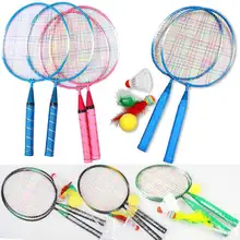 2020 Newly 1 Pair Youth Children's Badminton Rackets Sports Cartoon Suit Toy for Children  19ing