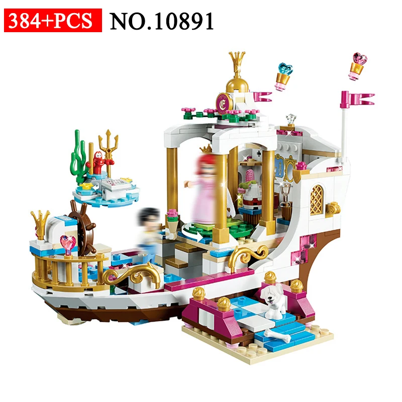

Bela 10891 Girls Friends Princess Ariel's Royal Celebration Boat Building Blocks Toys Compatible With Legoings Friends 41153