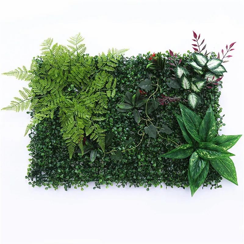 40*60 Artificial Green Plants Background Wall For Home Company Building  Wall Decoration Decorate Material 5pcs/Lot