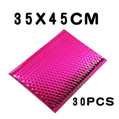 35x45cm 30pcs Пузырьковая алюминиевая фольга цвет Антистатическая почтовая отправка Золото Серебро Роза красный мешок Упаковка Водонепроницаемый Анти-осень электронная книга продукта - Цвет: 35x45cm 30pcs