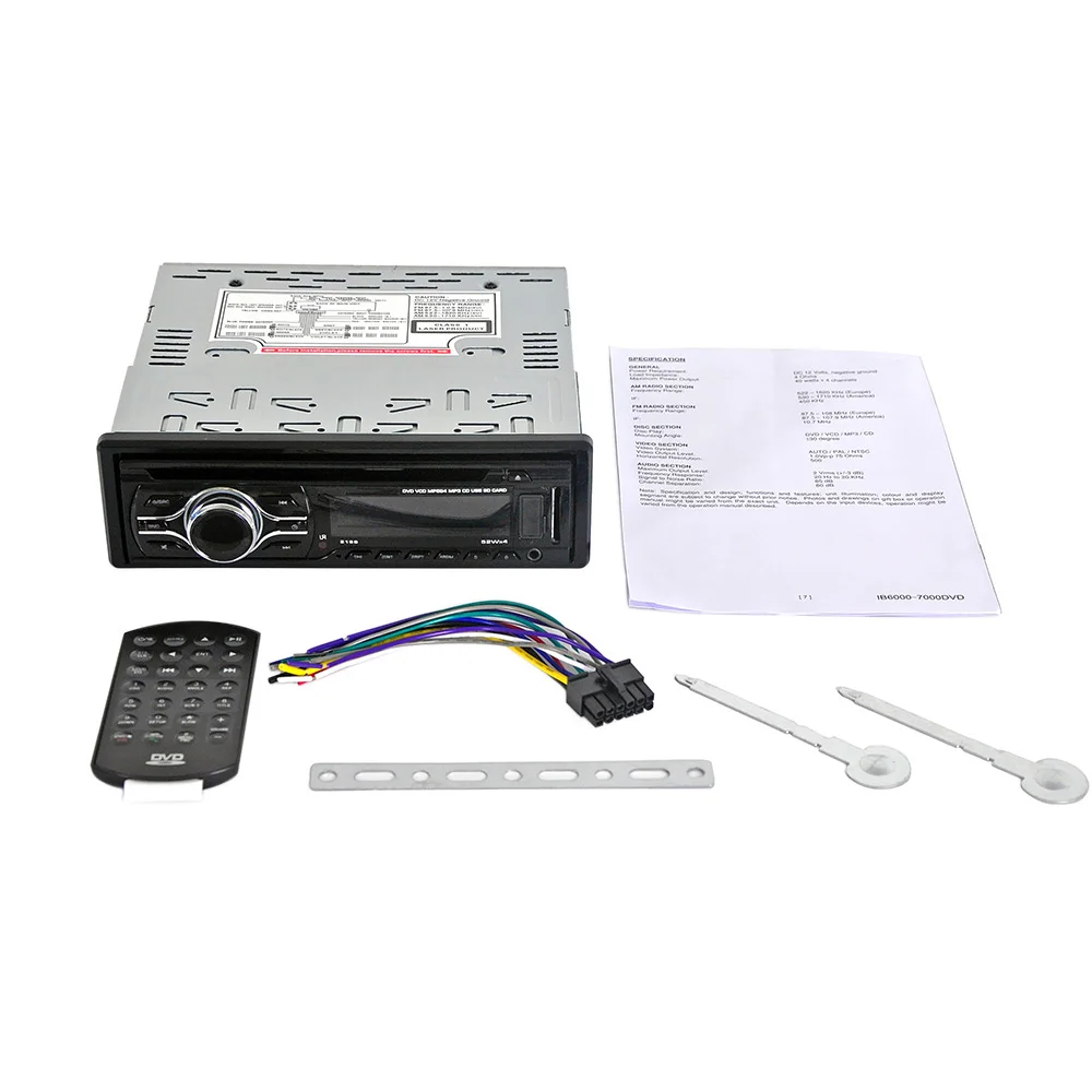 Kkmoon Автомобильный мультимедийный радиоприемник DVD плеер стерео FM MP3 аудио USB SD AUX