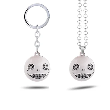 

Game Jewelry NieR Automata Keychains Robot 2B Emil No2 Type B Keyring Car Chaverio Llavero Chaveiro For Men