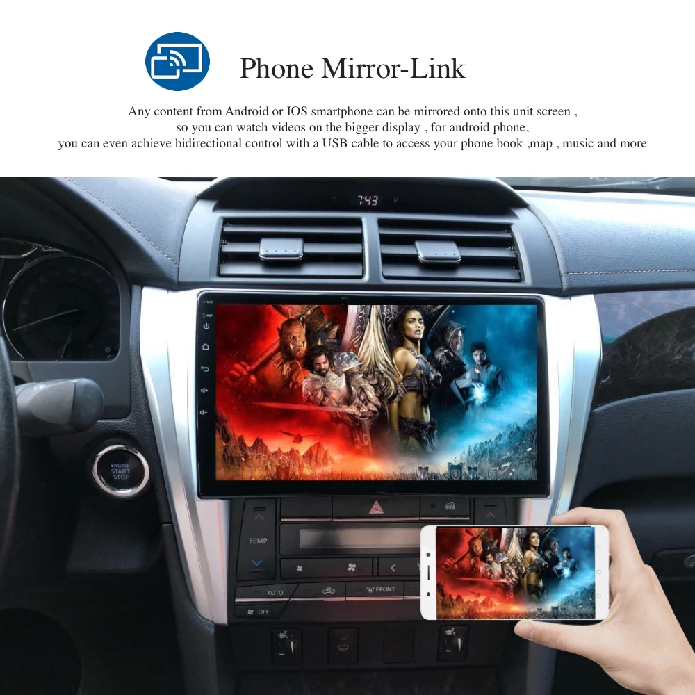 Discount Android 9.0 Car Radio 2 Din GPS Navi for Toyota Camry V55 2015 2016 2017 2018 PX6 DSP IPS HDMI output 4Gb+64Gb RDS WIFI RDS USB 2 Discount Android 9.0 Car Radio 2 Din GPS Navi for Toyota Camry V55 2015 2016 2017 2018 PX6 DSP IPS HDMI output 4Gb+64Gb RDS WIFI RDS USB 2