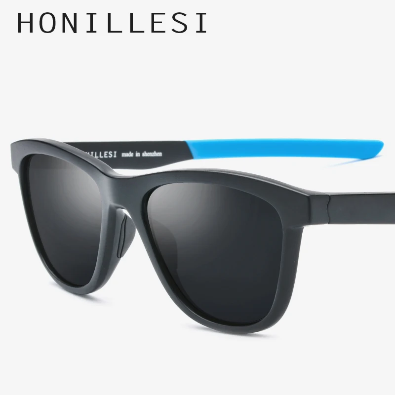 TR90 Polarized Sunglasses Men Sports Male Driving Outdoors Square