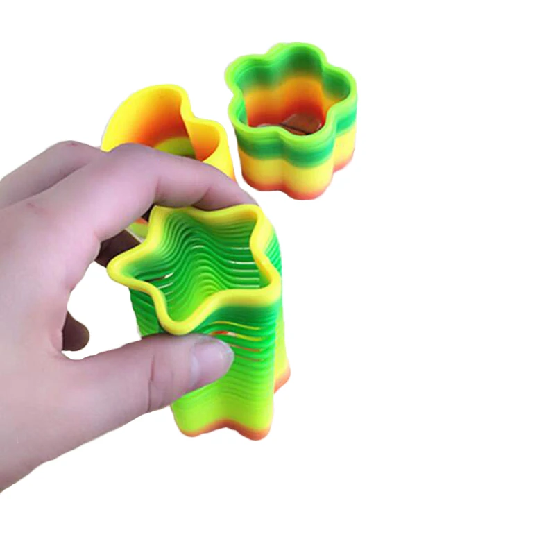 

Magic Bounce Toys Board Games for Children Anti-stress Magic ring Spring Rainbow Board Game Kids Funny Gifts