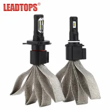 LEADTOPS Bright Car Headlights H1 H4 H7 LED H8 H9 H11 H3 9007 9005 9006 Auto Front Bulb Automobile Headlamp 60W Lamps for car EE
